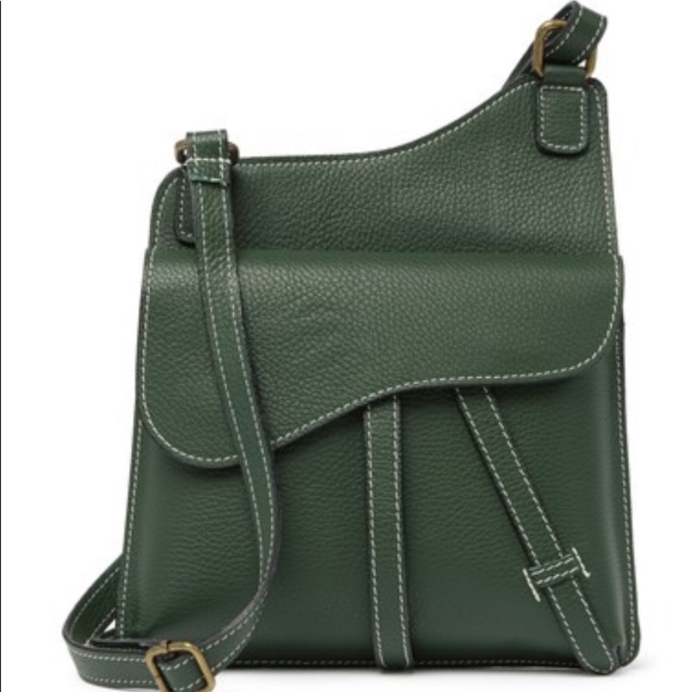 Leather Asymmetrical Crossbody